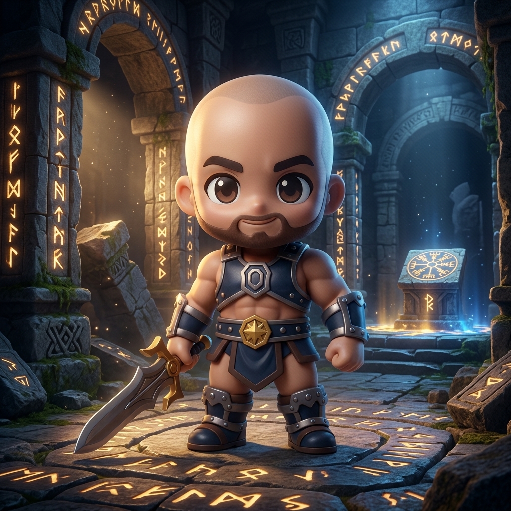 Chibi heroic fantasy male